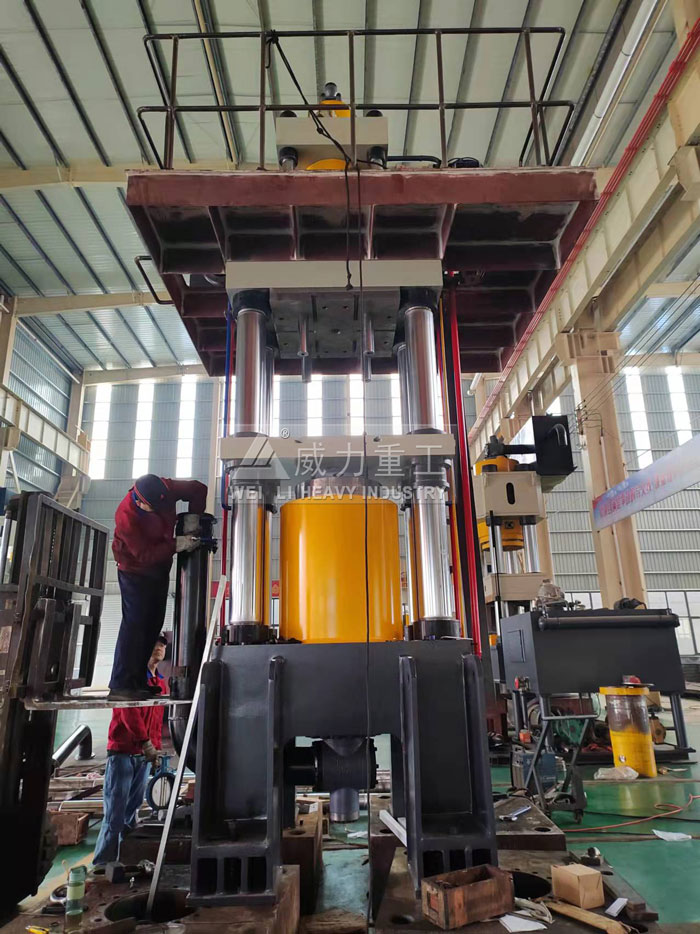 下頂式800噸四柱液壓機定制